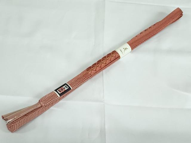 平和屋着物●和装小物 帯締め・帯揚げセット・木箱入り 舞花文 金彩 逸品 未使用 DAAV8017by