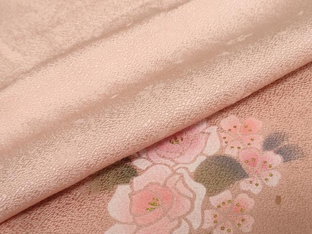 平和屋着物●和装小物 帯締め・帯揚げセット・木箱入り 舞花文 金彩 逸品 未使用 DAAV8017by