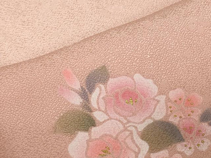 平和屋着物●和装小物 帯締め・帯揚げセット・木箱入り 舞花文 金彩 逸品 未使用 DAAV8017by
