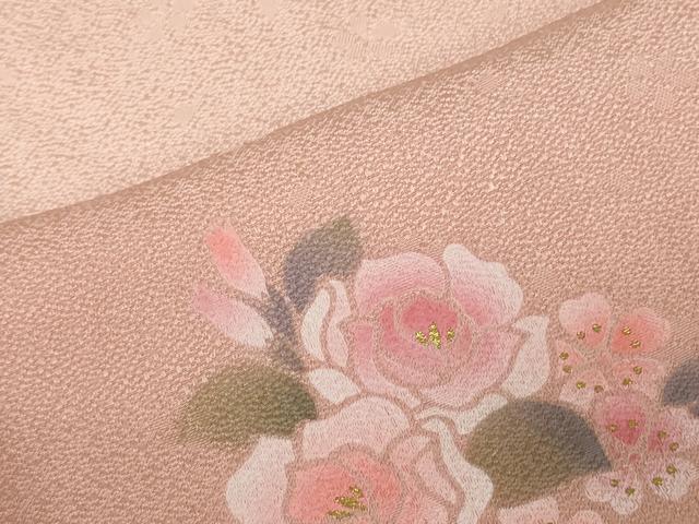 平和屋着物●和装小物 帯締め・帯揚げセット・木箱入り 舞花文 金彩 逸品 未使用 DAAV8017by