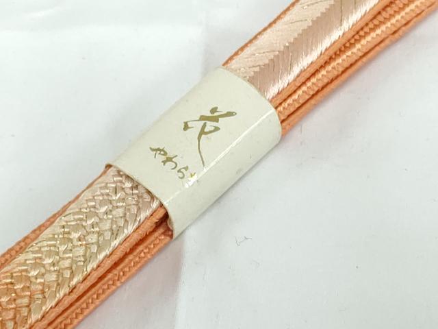 平和屋着物●和装小物 帯締め・帯揚げセット・箱入り 枝桜 暈し染め 金彩 逸品 未使用 DAAV8021by