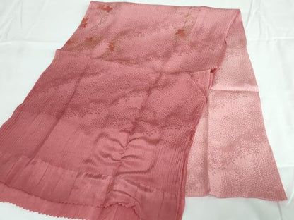 平和屋着物●和装小物 帯締め・帯揚げセット・箱入り 舞花文 暈し染め 金彩 逸品 未使用 DAAV8023by