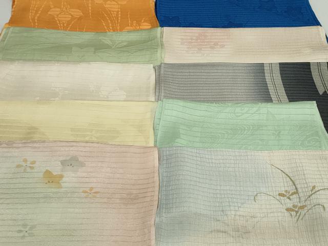 平和屋着物＊夏物 和装小物 帯揚げ10枚 正絹 逸品 DAAV8120by
