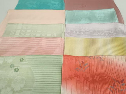 平和屋着物＊夏物 和装小物 帯揚げ10枚 正絹 逸品 DAAV8122by