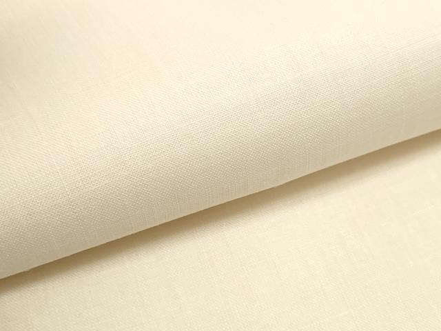 平和屋着物＊夏物　絹麻上布　白生地　反物　着尺　生成り色　証紙付き　麻　逸品　未使用　DAAV8289zzz