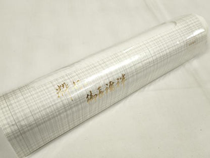 平和屋着物＊夏物　長襦袢　反物　着尺　縞紋紗　生成り色　洗える着物　未使用　DAAV8326zzz