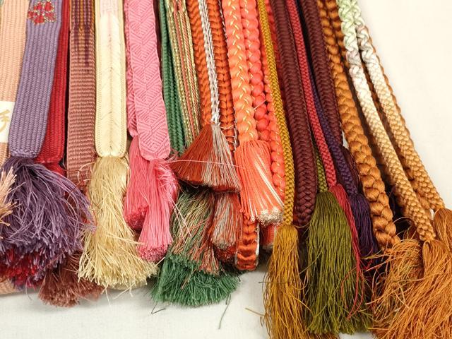 平和屋着物●和装小物　帯締め20本セット　高麗組　八つ組　金銀糸　未使用品あり　逸品　DAAV8337zzz