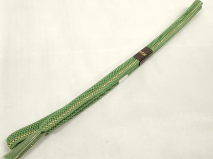 平和屋着物●和装小物　帯締め・帯揚げセット　舞花文　暈し染め　金彩　金糸　逸品　未使用　DAAV8388zzz