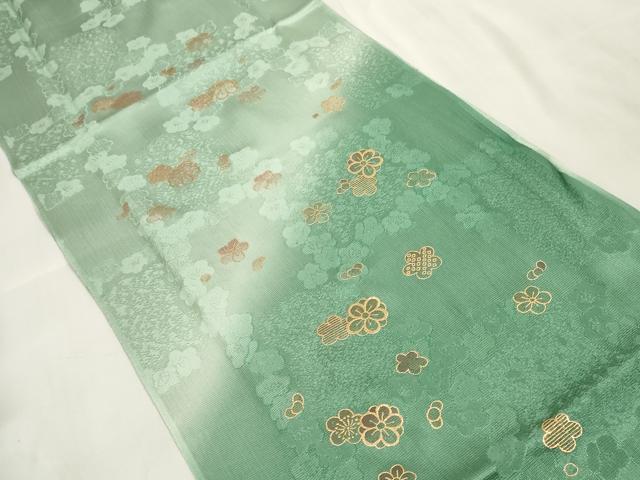 平和屋着物●和装小物　帯締め・帯揚げセット　舞花文　暈し染め　金彩　金糸　逸品　未使用　DAAV8388zzz