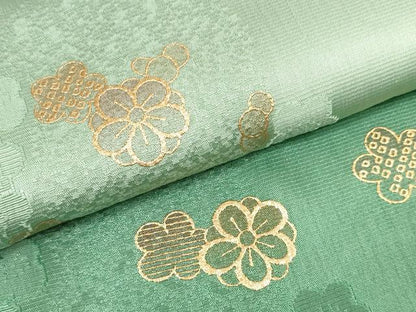 平和屋着物●和装小物　帯締め・帯揚げセット　舞花文　暈し染め　金彩　金糸　逸品　未使用　DAAV8388zzz