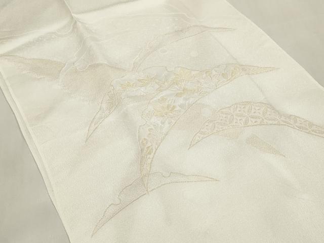平和屋着物●和装小物　帯締め・帯揚げセット　蒔絵雪輪草花　手組紐　高麗組　金糸　逸品　未使用　DAAV8391zzz