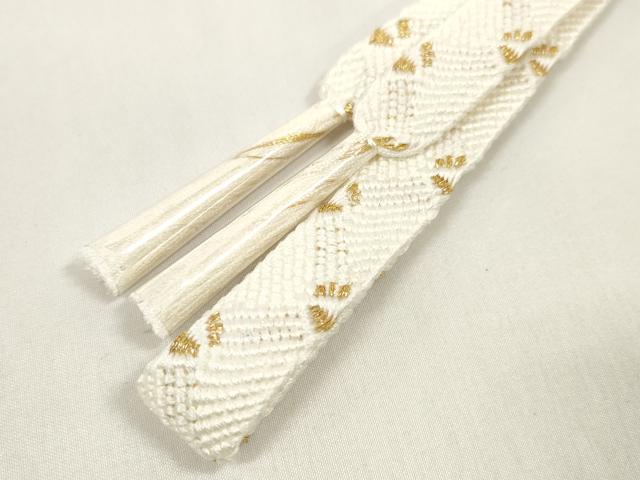 平和屋着物●和装小物　帯締め・帯揚げセット　礼装用　柄絞り　花繋ぎ　組紐　金糸　逸品　未使用　DAAV8392zzz
