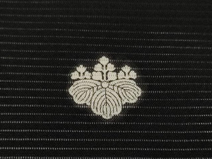 平和屋着物＊夏物　黒紋付　黒反物　着尺　絽　洗える着物　未使用　DAAV8436zzz