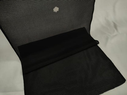 平和屋着物＊夏物　黒紋付　黒反物　着尺　絽　洗える着物　未使用　DAAV8436zzz