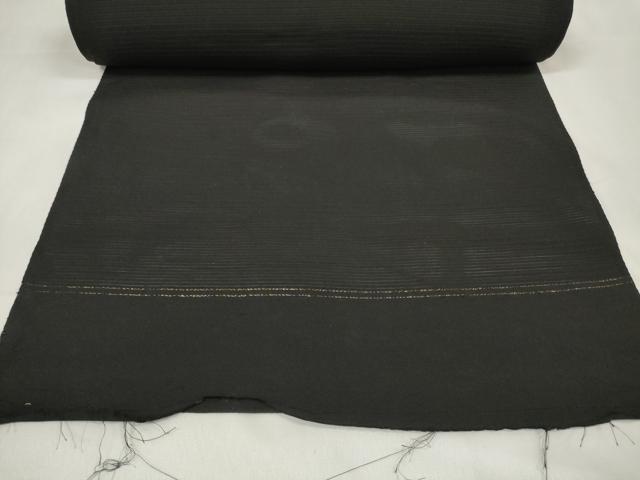 平和屋着物＊夏物　黒紋付　黒反物　着尺　絽　逸品　未使用　DAAV8438zzz
