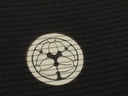 平和屋着物＊夏物　黒紋付　黒反物　着尺　絽　逸品　未使用　DAAV8438zzz