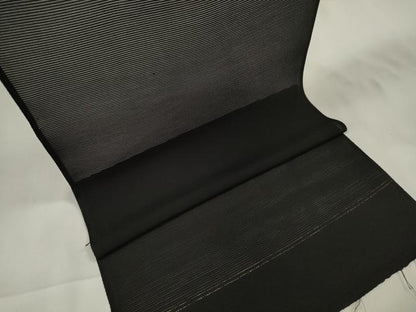 平和屋着物＊夏物　黒紋付　黒反物　着尺　絽　逸品　未使用　DAAV8438zzz