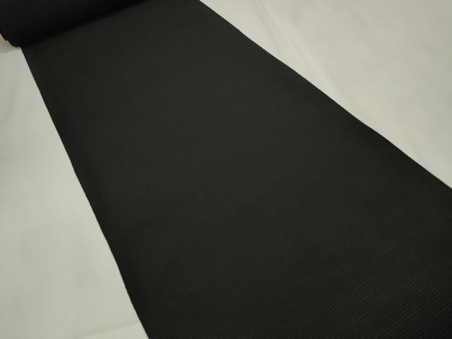 平和屋着物＊夏物　羽織・コート　黒生地　反物　羽尺　絽縮緬　逸品　未使用　DAAV8440zzz