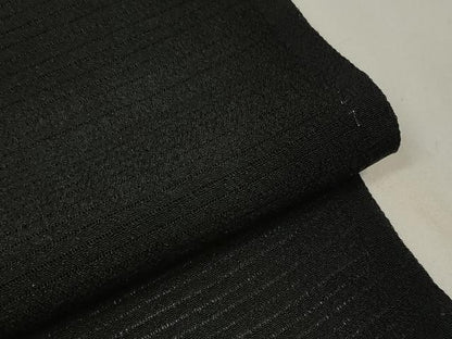 平和屋着物＊夏物　羽織・コート　黒生地　反物　羽尺　絽縮緬　逸品　未使用　DAAV8440zzz