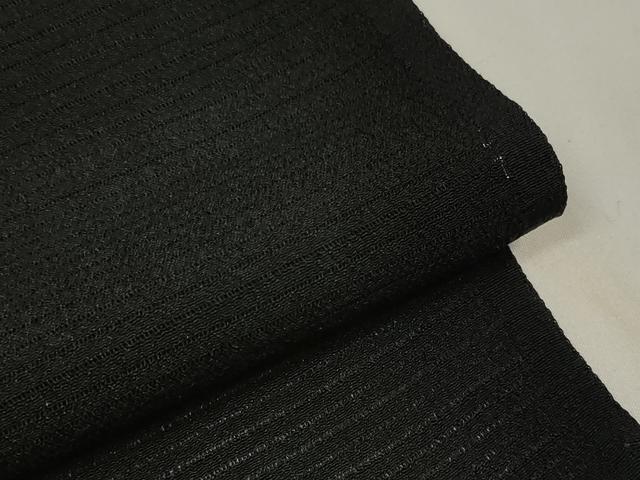 平和屋着物＊夏物　羽織・コート　黒生地　反物　羽尺　絽縮緬　逸品　未使用　DAAV8440zzz