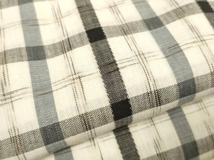 平和屋着物∴夏物 浴衣 反物 着尺 浜風 格子 綿 逸品 未使用 DAAV8442zzz