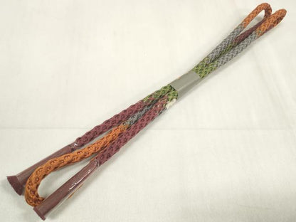 平和屋着物●和装小物 帯締め・帯揚げセット 横段文 逸品 未使用 DAAV8472zzz