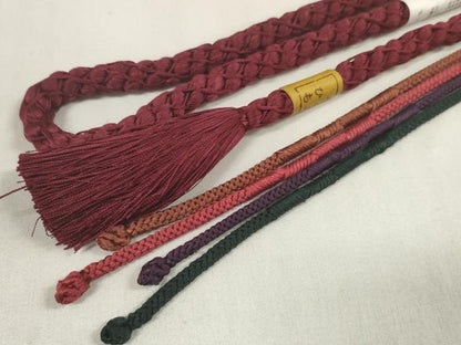 平和屋着物●和装小物　帯締め・帯揚げセット　正倉院花文　手組紐　逸品　未使用　DAAV8473zzz
