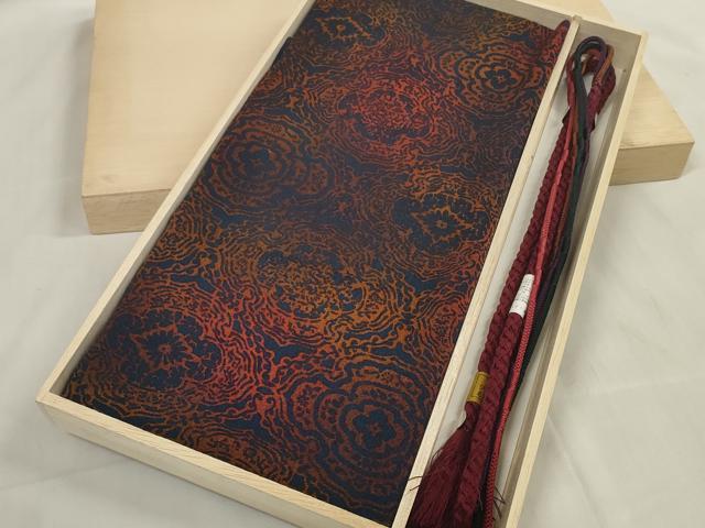 平和屋着物●和装小物　帯締め・帯揚げセット　正倉院花文　手組紐　逸品　未使用　DAAV8473zzz