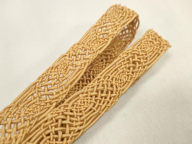 平和屋着物＊夏物　和装小物　帯締め・帯揚げセット　縦絽　重ね山　組紐　逸品　未使用　DAAV8481zzz