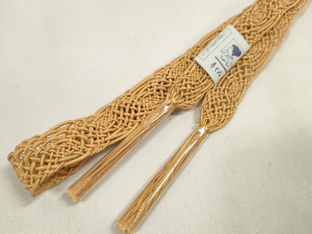 平和屋着物＊夏物　和装小物　帯締め・帯揚げセット　縦絽　重ね山　組紐　逸品　未使用　DAAV8481zzz