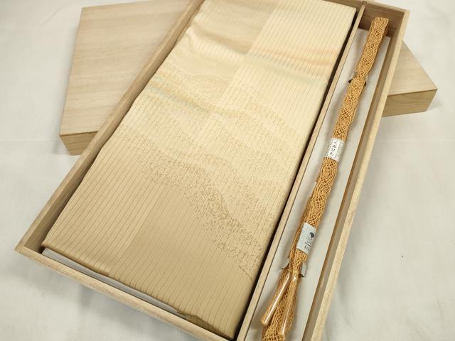 平和屋着物＊夏物　和装小物　帯締め・帯揚げセット　縦絽　重ね山　組紐　逸品　未使用　DAAV8481zzz
