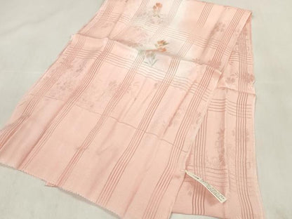 平和屋着物＊夏物　和装小物　帯締め・帯揚げセット　縦絽　夏の粋　撫子　銀彩　逸品　未使用　DAAV8482zzz