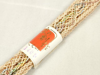 平和屋着物＊夏物　和装小物　帯締め・帯揚げセット　絽　夏の粋　桔梗　暈し染め　丹後ちりめん　逸品　未使用　DAAV8483zzz