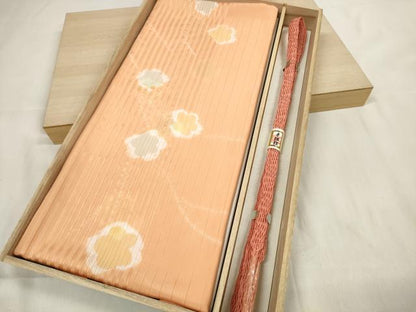 平和屋着物＊夏物 和装小物 帯締め・帯揚げセット 縦絽 絞り 舞花文 手組紐 逸品 未使用 DAAV8484zzz