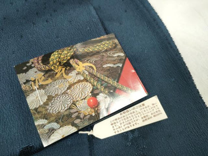 平和屋着物●和装小物　帯締め・帯揚げセット　泥染　短冊花間道　逸品　未使用　DAAV8490zzz