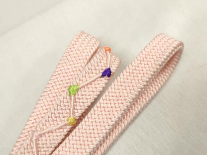 平和屋着物●和装小物　帯締め・帯揚げセット　部分絞り　やくよけ紐　逸品　未使用　DAAV8507zzz