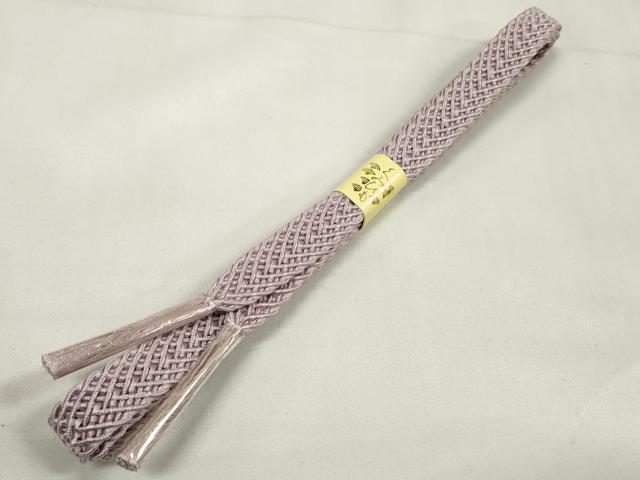 平和屋着物＊夏物 和装小物 帯締め・帯揚げセット 絽 桔梗地紋 組紐 逸品 未使用 DAAV8509zzz