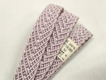 平和屋着物＊夏物 和装小物 帯締め・帯揚げセット 絽 桔梗地紋 組紐 逸品 未使用 DAAV8509zzz
