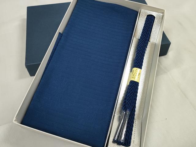 平和屋着物＊夏物 和装小物 帯締め・帯揚げセット 絽 雲菊地紋 組紐 逸品 未使用 DAAV8510zzz