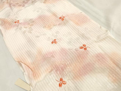 平和屋着物＊夏物 和装小物 帯締め・帯揚げセット 縦絽 絞り 萩 逸品 未使用 DAAV8512zzz