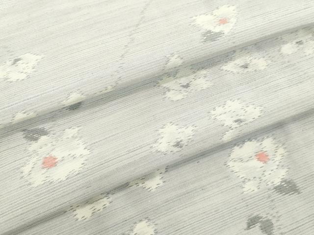 平和屋着物●上質な紬 草花文 正絹 逸品 DAAV8528tw