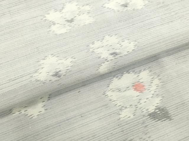 平和屋着物●上質な紬 草花文 正絹 逸品 DAAV8528tw