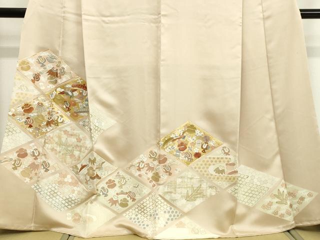 平和屋着物●創業460年・千總　色留袖　駒刺繍　菱取り飛鶴宝尽くし文　金彩　高島屋扱い　正絹　逸品　DAAV8542tw