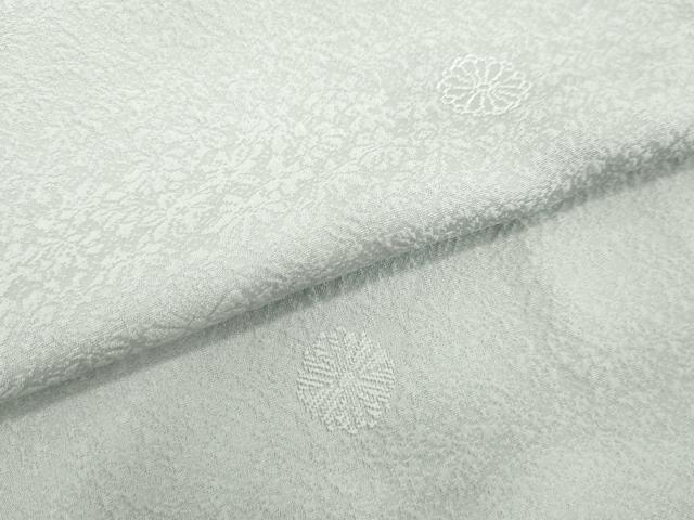 平和屋着物●上質な色無地　舞花地紋　パウダーブルー色　正絹　逸品　未使用　DAAV8548tw