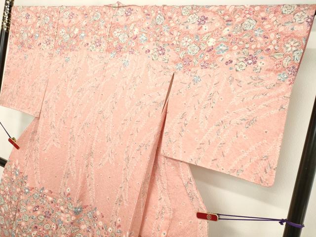 平和屋着物●訪問着　絞り　辻が花　正絹　逸品　DAAV8570tw