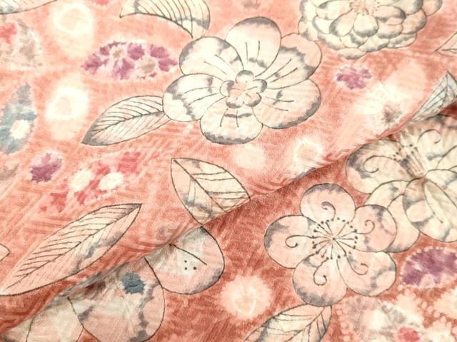 平和屋着物●訪問着　絞り　辻が花　正絹　逸品　DAAV8570tw