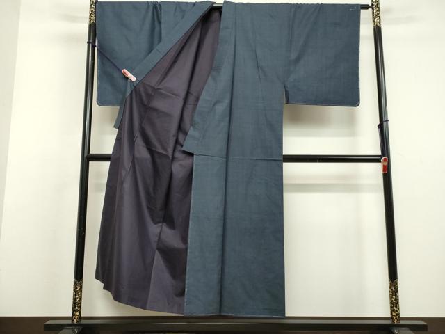 平和屋着物●男性　本場大島紬　アンサンブル・長襦袢セット（袷）　100亀甲　総詰め　正絹　逸品　DAAV8579tw