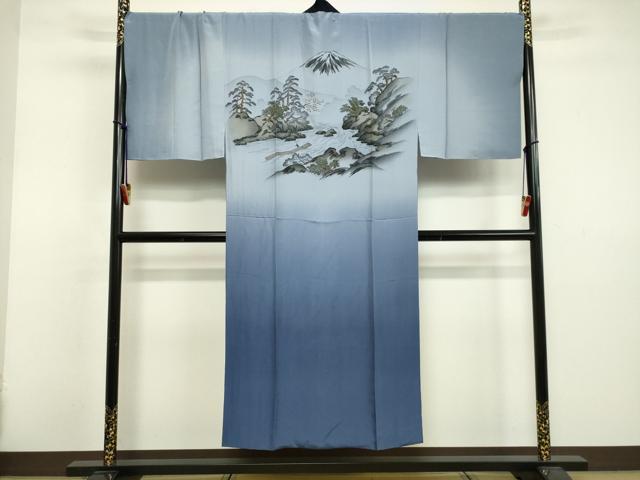 平和屋着物●男性　本場大島紬　アンサンブル・長襦袢セット（袷）　100亀甲　総詰め　正絹　逸品　DAAV8579tw
