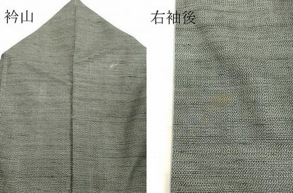平和屋着物●訪問着 紬地 市松文様 正絹 逸品 DAAV8613tw