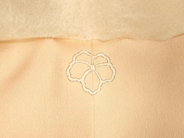 平和屋着物●訪問着　作家物　貝桶花文　蜂蜜色地　正絹　逸品　未使用　DAAV8616tw